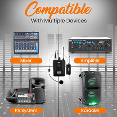 UHF Wireless Microphone System Kit – Portable Professional Cordless Microphone S
