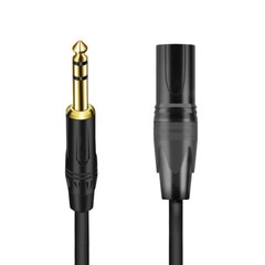 1/4″ TRS Male Stereo to XLR Male Balanced Interconnect Cable Gold Plated B20