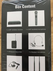 PhenyxPro Wireless Microphone System PTU 52B Headset Body Pack UHF Receiver