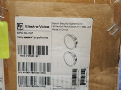 Electro-Voice EVID-C4.2LP Low Profile Coaxial Ceiling Speaker Pair 4″ WHT (Q1)