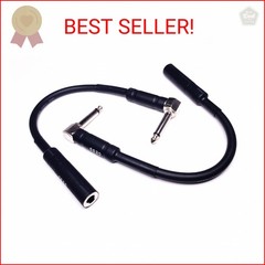 CNCESS CESS-090 Low-Noise Right Angle 1/4 TS Male to Female Guitar Extension Cab