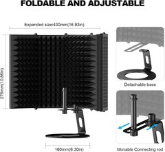 Studio Mic Shield with Ventilated Back
