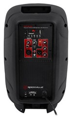 Rockville BPA10 10 inch Professional Powered Active 400 Watt DJ PA Speaker w Blu