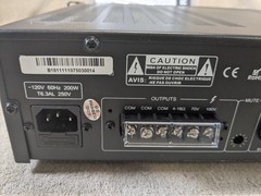 MCM Custom Audio MPA-120 6-Channel Mixer Amp 120W, 70V/100V/4-16 Ohm MIC/AUX/TEL