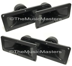 4 Pack 3″ x 7″ inch Piezo Flush Mount Horn TWEETERS Speakers Home Car Pro Sound