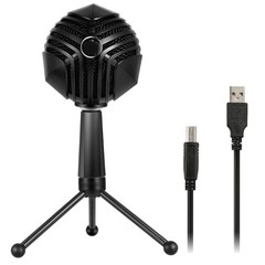 Portable USB Computer Microphone Desktop, PC, Laptop Microphone for Podcasting