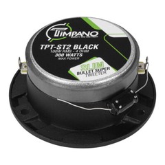 2x Timpano 600 Watts Car Audio Bullet Tweeters TPT-ST2 BLACK 3.85″ Shallow 4 Ohm