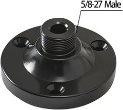 Gooseneck Mic Stand, Desk & Table Mount, Flang Wall Mount with 5/8 Male black