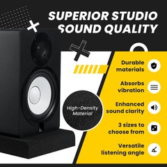 – Studio Monitor Isolation Pads for 5 Inch Monitors, Pair of High Density Aco…