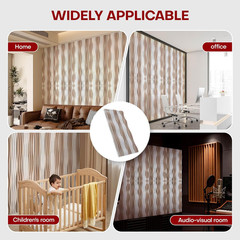 4-Pack Large 3D Acoustic Wall Panels, Soundproof Peel & Stick Decor