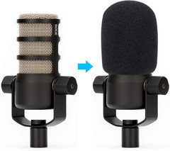Podmic Pop Filter Foam Cover – Mic Windscreen Wind Cover Customized for Rode Pod