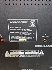 Memorex Karaoke Stereo Music System Plus SMW-40 AM/FM Speaker n