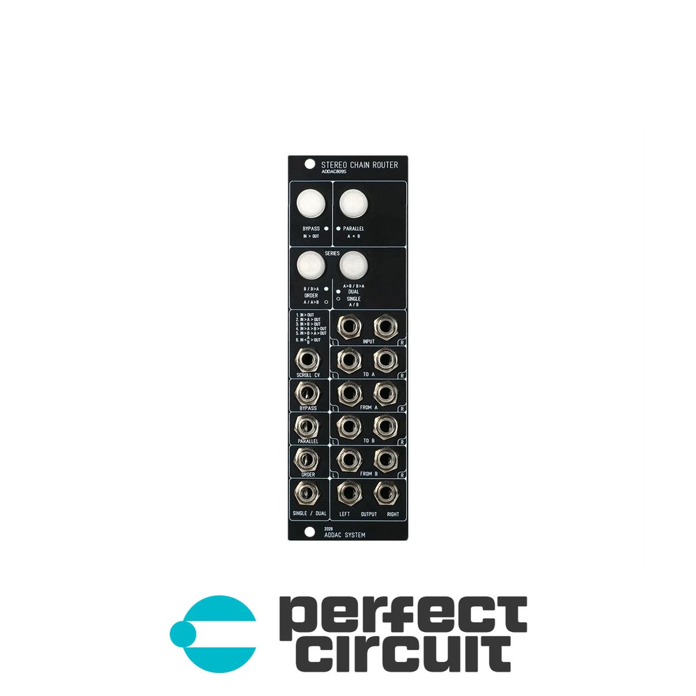 ADDAC System ADDAC809S Stereo Chain Router EURORACK – NEW – PERFECT CIRCUIT