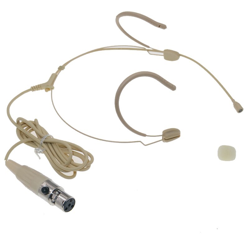 Strong Cable HeadWorn Microphone For Shure Stage Karaoke Sing Speech 2.2mm Wire