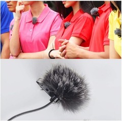 Lavalier Wind Muff Windscreen 2 Pack for Microphones 0.4inch Black White