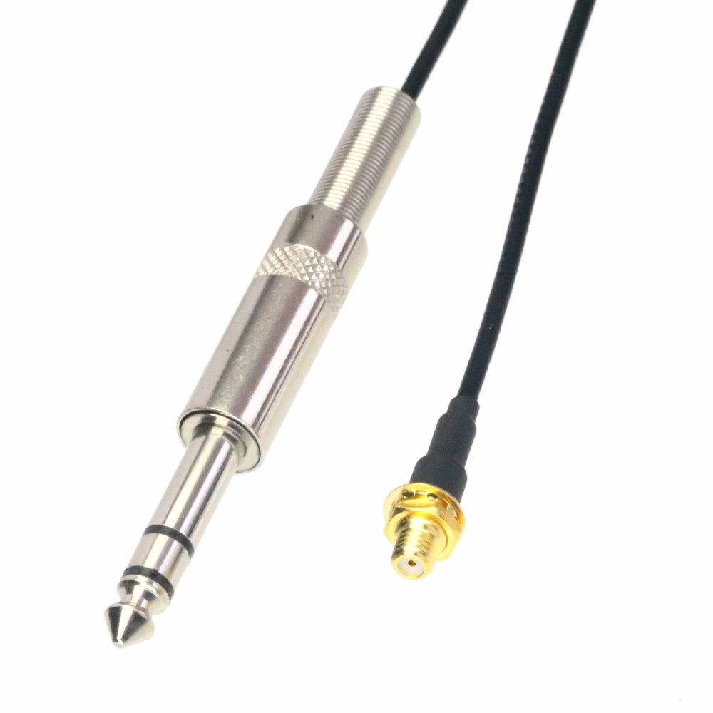 6.35mm 1/4″ to microdot jack cable for Wireless Audio Mic Transmitter Receiver