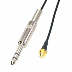 6.35mm 1/4″ to microdot jack cable for Wireless Audio Mic Transmitter Receiver