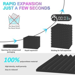 Eco-Friendly Soundproof Panels – 12 Pack, Perfect for Home Theaters & Workspaces
