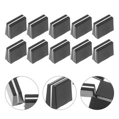 10Pcs Durable ABS Slider Caps for Dj Console Mixer Fader Knobs Black