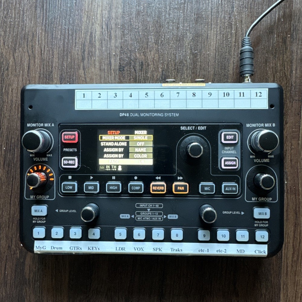 Midas DP48 Dual 48-Channel Personal Monitor Mixer with SD Card Recorder
