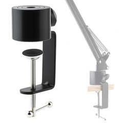 Lifexciting Microphone Stand Table Clamp for Suspension Boom Black