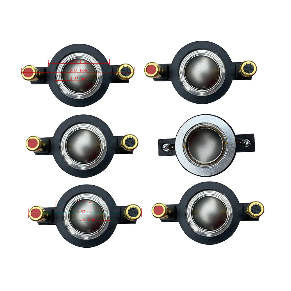 6Pcs 25MM Replacement Diaphragms For Speaker Driver Tweeter Titanium Compression