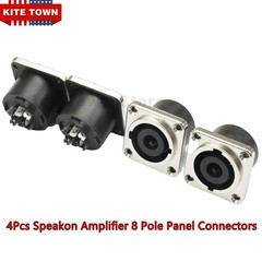 4x For Neutrik NL8MPR Speakon Loudspeaker 8 Pole Panel Connector