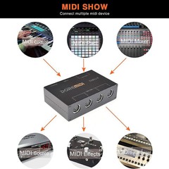 MIDI THRU-6 Box MIDI Interface Standard Five-pin 1-in 6-out MIDI Splitter