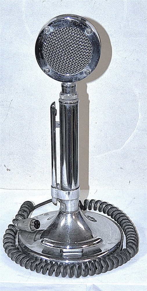 ASTATIC VINTAGE MICROPHONE MODEL D-104 WITH STAND & CABLE NICE COMMERCIAL STOCK