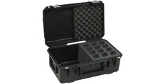 SKB Music iSeries Waterproof 12-Mic Case with Storage Compartment with PE Foa…