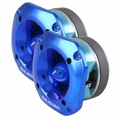 2x Blastking TW2000-BLU 4×4 inch 1.5 inch VC Titanium Bullet Tweeter Blue 500W