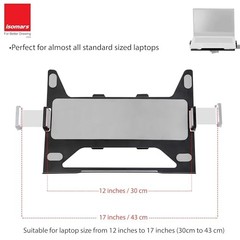 Adjustable Laptop Mount Stand Height & Tilt 12–17 Inch Laptops Holder