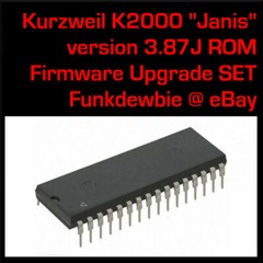 Kurzweil K2000 „Janis“ OS Version 3.87J ROM Firmware Upgrade KIT Update EPROM