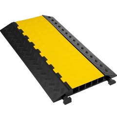 Uimoso Modular Rubber 5-Cable Warehouse Electrical Cover Protector Ramp Track