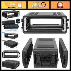 Shallow 2U Rackmount Case 11″ Depth, Watertight & Dust-Proof, Shock Mount for DJ