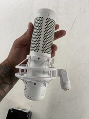 HyperX QuadCast USB Condenser Desktop Microphone White Gaming Streaming Mic