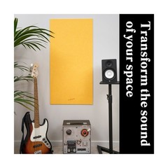 Acoustic Panels, 4 Pack ROOM KIT, Large, 46″ x 23″, Black 4 Panels – ROOM KIT