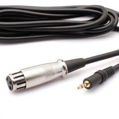 2.5M XLR To 3.5Mm Mics Cable For Studio And Live Sound With AntiInterference