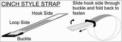 REGRIP 8″ Cinch Style Reusable Cable Straps – 6 Pack