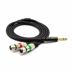 SiYear 6.35mm (1/4inch) TRS Male Plug to Dual XLR Female Assorted Lengths