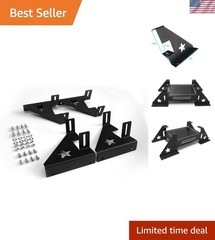 2 Amp Amplifier Rack: Durable Carbon Steel Stacking Brackets for Audio Equipment