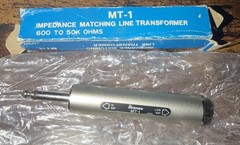 Ibanez MT-1 Impedance Matching Line Transformer 70’s Mic Plug Low to High Volts