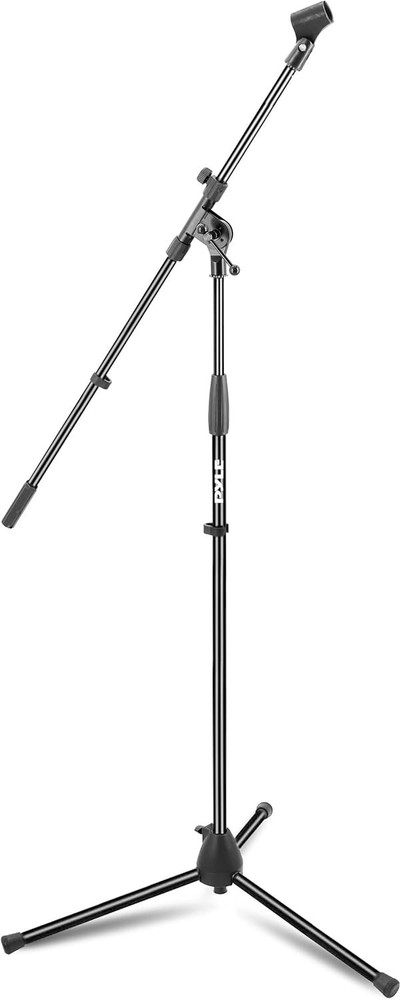 Pyle Universal Tripod Microphone Stand-Knob Boom Extends Up to 31“, Lightweight