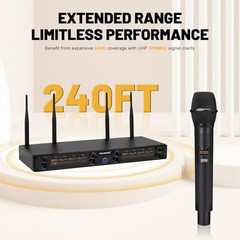 MELONARE 8-Channel Wireless Microphone System UHF 500MHz