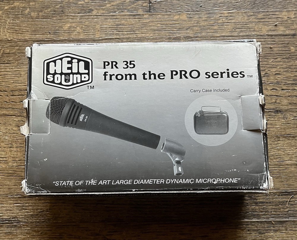 Heil Sound PR35 Dynamic Microphone w/ Case Clip & Windscreen