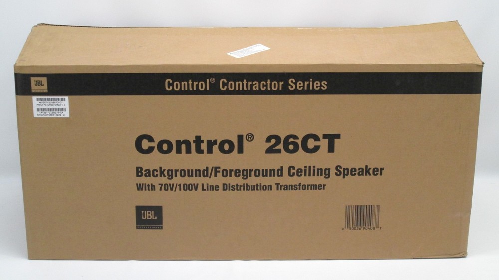 PAIR of JBL Control 26CT 6.5″ Background Foreground Ceiling Speaker NEW IN BOX