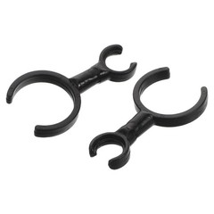 2Pcs Compact Reusable Plastic Mic Clip for Mandolin Violin Flute Instrument Use