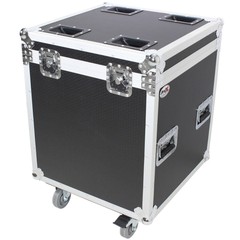ProX XS-UTL4 Half Trunk Utility Flight Case with Caster Dish and Wheels, Medium