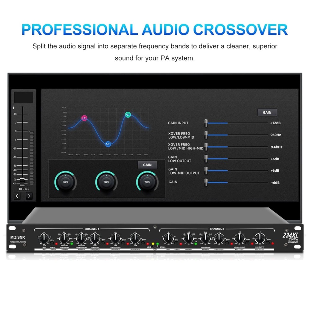 High-Quality Stereo Sound Processor XLR Input/Output