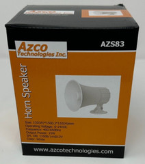 Power Horn Speaker/Siren, Security, Public Announcement, Wall Mount. 8Ohm. AZS83